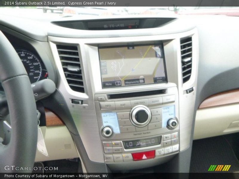 Controls of 2014 Outback 2.5i Limited