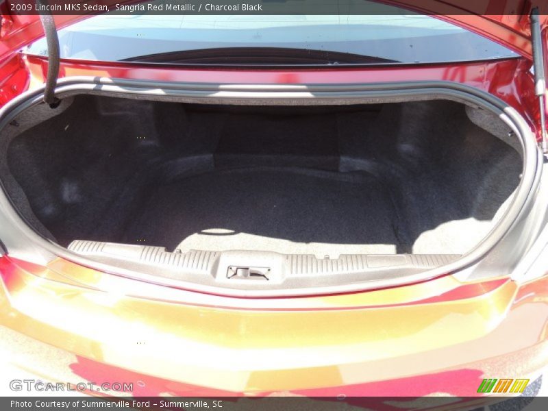 Sangria Red Metallic / Charcoal Black 2009 Lincoln MKS Sedan