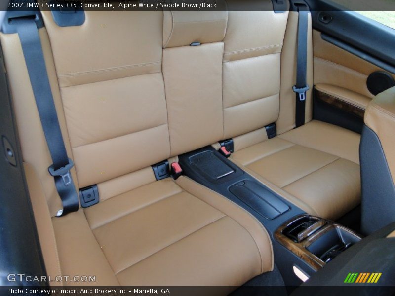Alpine White / Saddle Brown/Black 2007 BMW 3 Series 335i Convertible