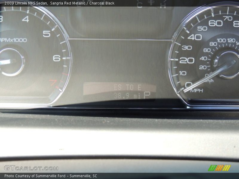 Sangria Red Metallic / Charcoal Black 2009 Lincoln MKS Sedan