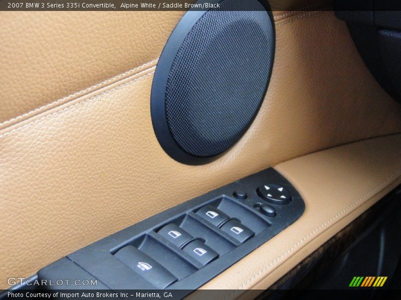 Alpine White / Saddle Brown/Black 2007 BMW 3 Series 335i Convertible