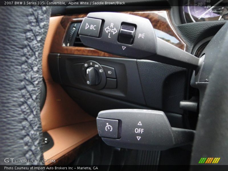 Alpine White / Saddle Brown/Black 2007 BMW 3 Series 335i Convertible