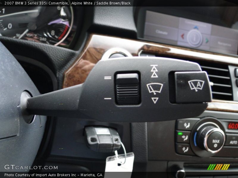 Alpine White / Saddle Brown/Black 2007 BMW 3 Series 335i Convertible