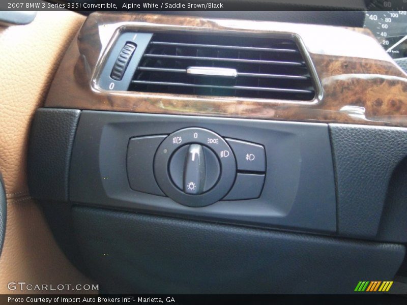 Alpine White / Saddle Brown/Black 2007 BMW 3 Series 335i Convertible
