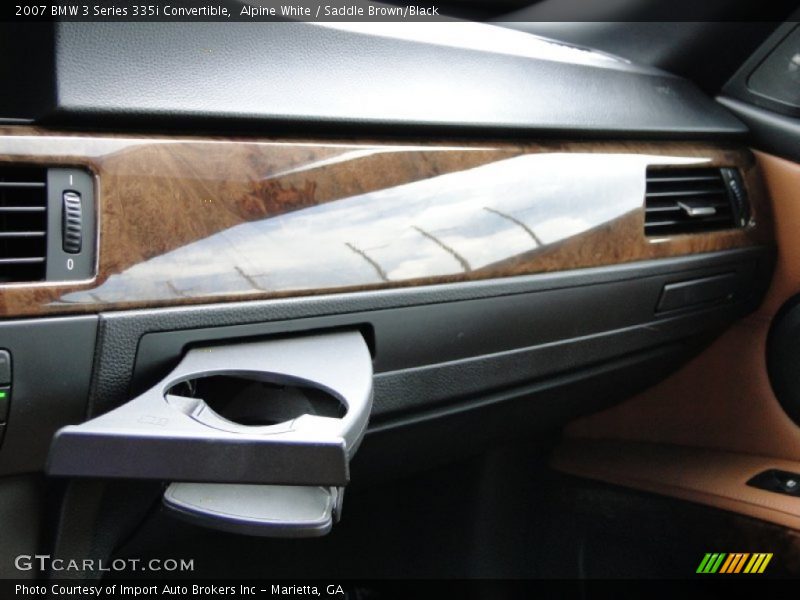 Alpine White / Saddle Brown/Black 2007 BMW 3 Series 335i Convertible