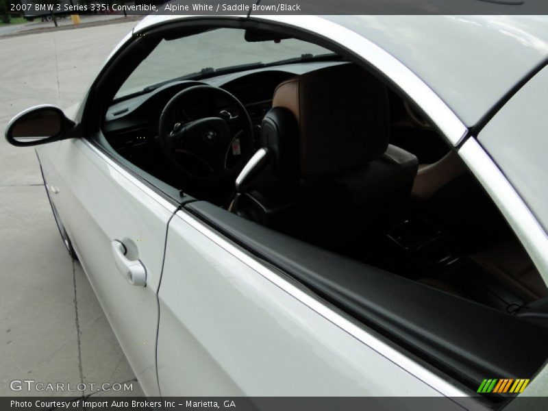 Alpine White / Saddle Brown/Black 2007 BMW 3 Series 335i Convertible