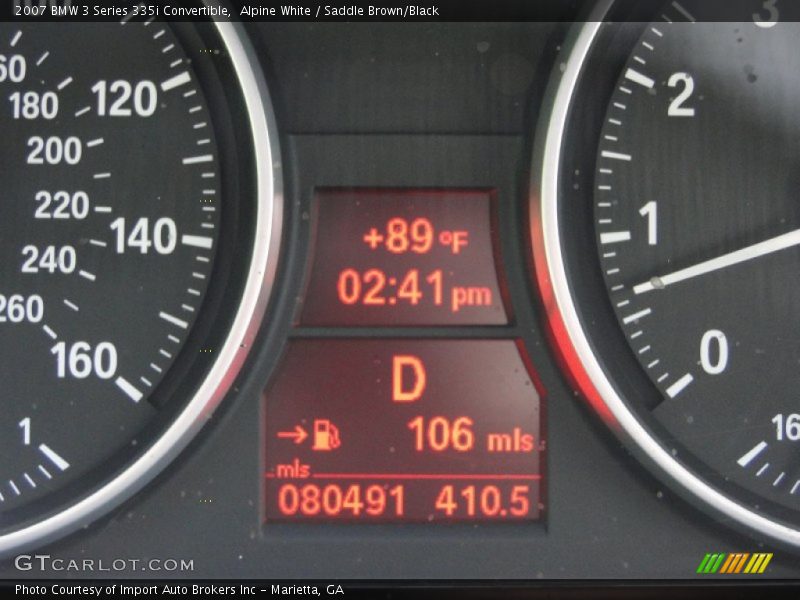 Alpine White / Saddle Brown/Black 2007 BMW 3 Series 335i Convertible