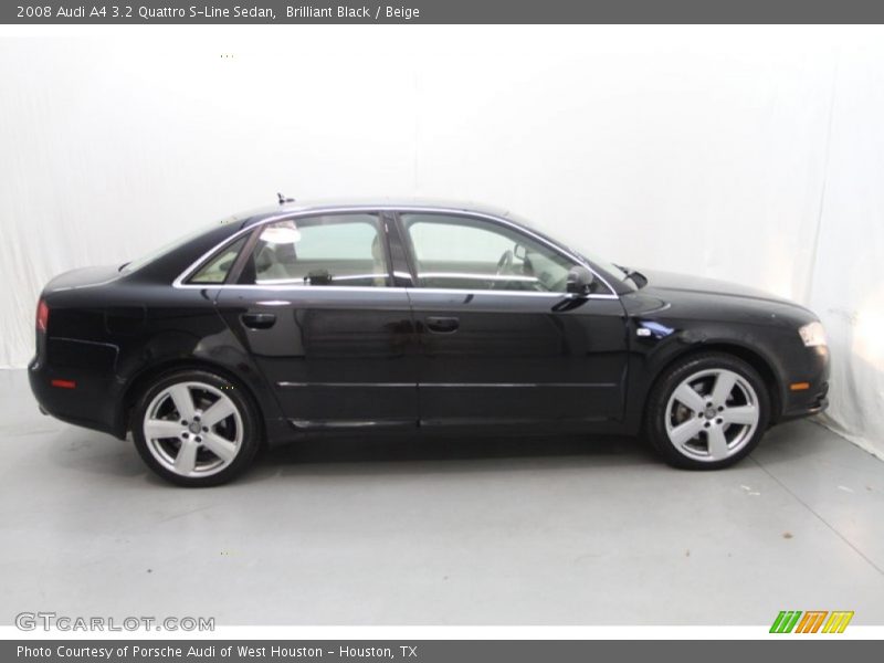 Brilliant Black / Beige 2008 Audi A4 3.2 Quattro S-Line Sedan