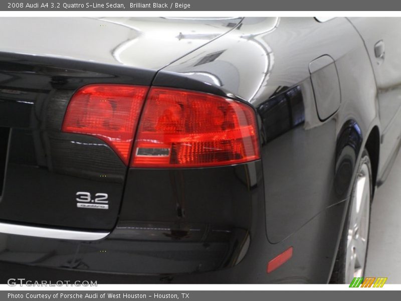 Brilliant Black / Beige 2008 Audi A4 3.2 Quattro S-Line Sedan