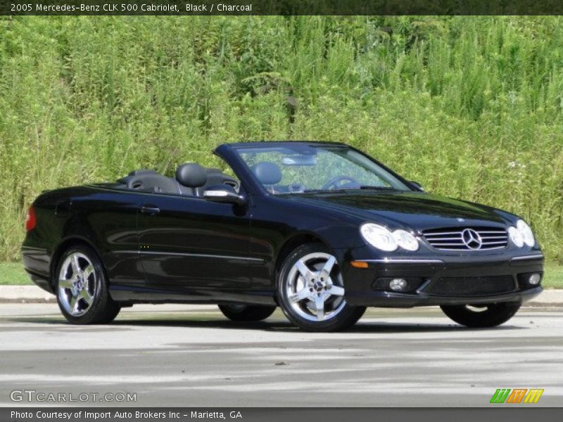 Black / Charcoal 2005 Mercedes-Benz CLK 500 Cabriolet