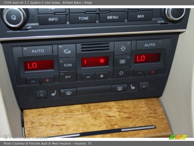 Brilliant Black / Beige 2008 Audi A4 3.2 Quattro S-Line Sedan