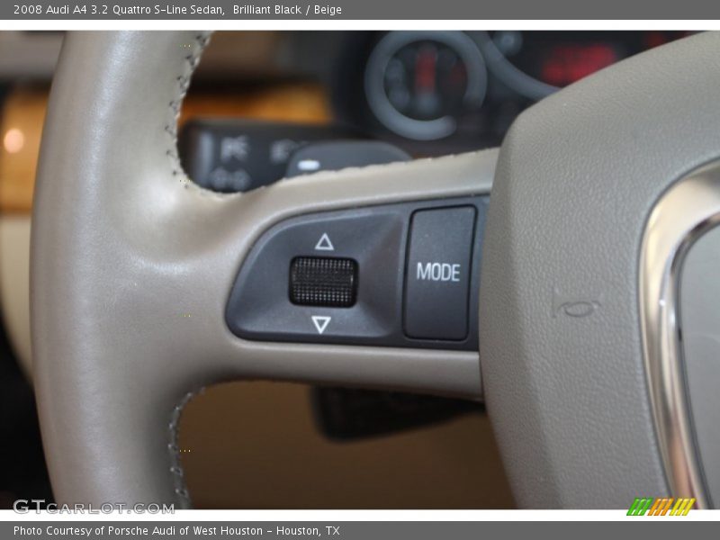 Brilliant Black / Beige 2008 Audi A4 3.2 Quattro S-Line Sedan