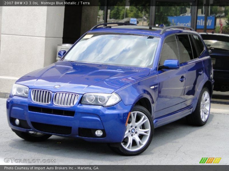 Montego Blue Metallic / Terra 2007 BMW X3 3.0si