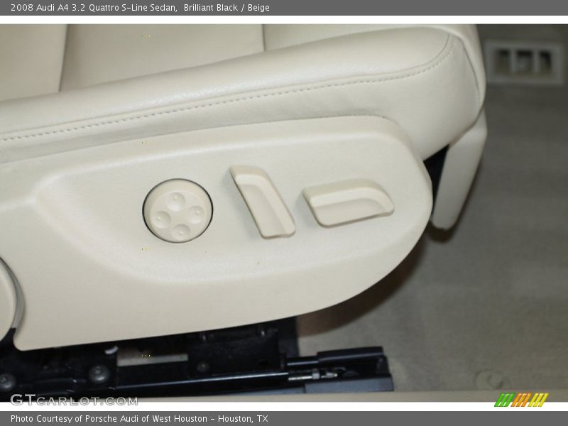 Brilliant Black / Beige 2008 Audi A4 3.2 Quattro S-Line Sedan