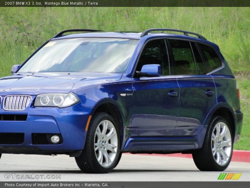 Montego Blue Metallic / Terra 2007 BMW X3 3.0si