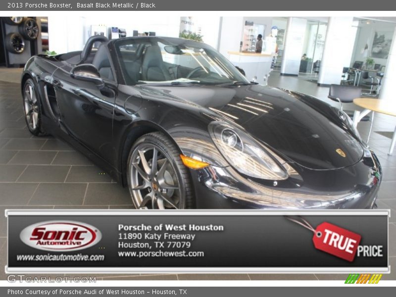 Basalt Black Metallic / Black 2013 Porsche Boxster