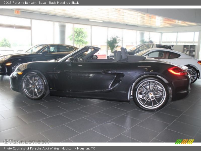 Basalt Black Metallic / Black 2013 Porsche Boxster