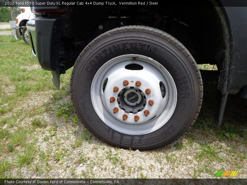 Vermillion Red / Steel 2012 Ford F550 Super Duty XL Regular Cab 4x4 Dump Truck