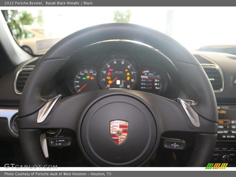 Basalt Black Metallic / Black 2013 Porsche Boxster