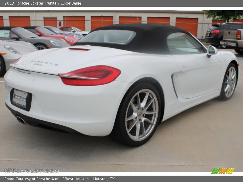 White / Luxor Beige 2013 Porsche Boxster