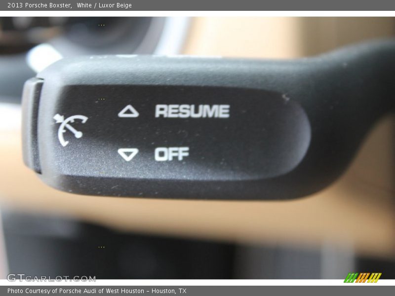 White / Luxor Beige 2013 Porsche Boxster