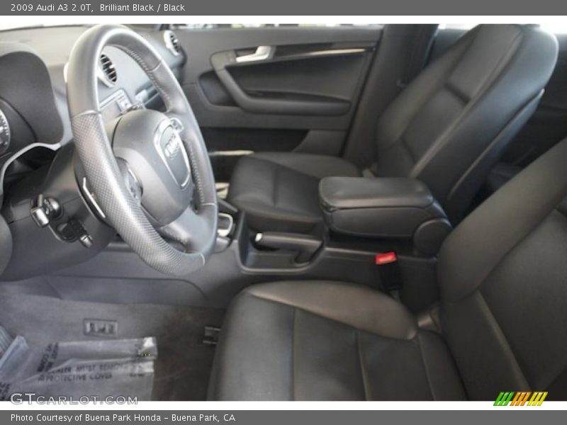 Brilliant Black / Black 2009 Audi A3 2.0T