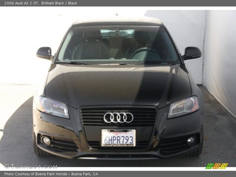 Brilliant Black / Black 2009 Audi A3 2.0T