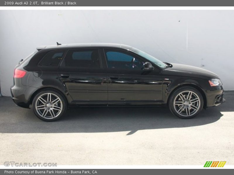 Brilliant Black / Black 2009 Audi A3 2.0T