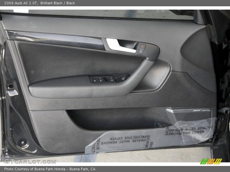 Brilliant Black / Black 2009 Audi A3 2.0T