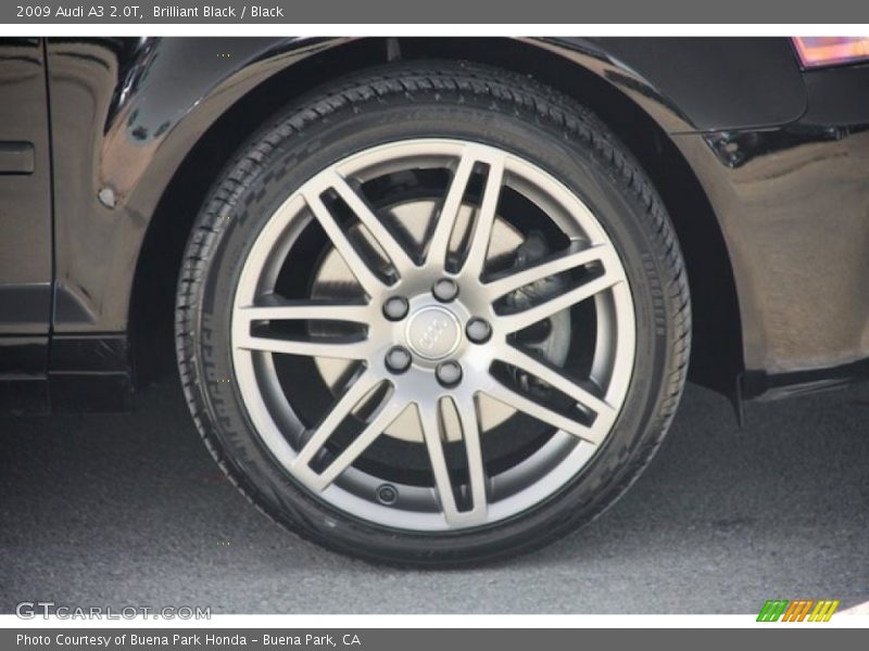 Brilliant Black / Black 2009 Audi A3 2.0T