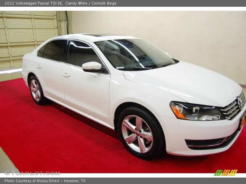 Candy White / Cornsilk Beige 2012 Volkswagen Passat TDI SE