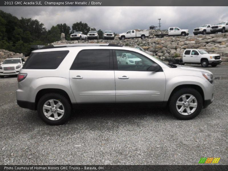 Champagne Silver Metallic / Ebony 2013 GMC Acadia SLE