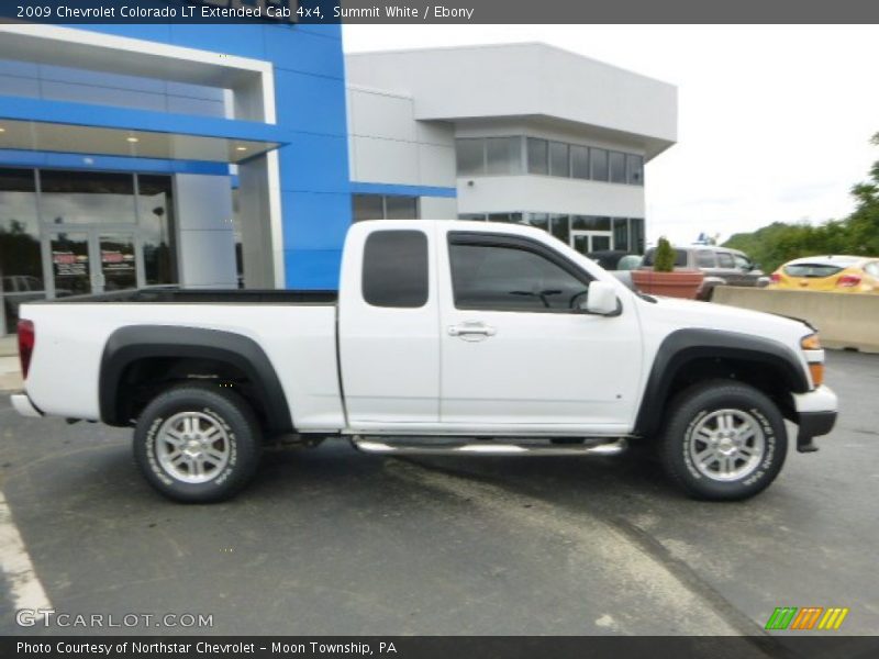 Summit White / Ebony 2009 Chevrolet Colorado LT Extended Cab 4x4