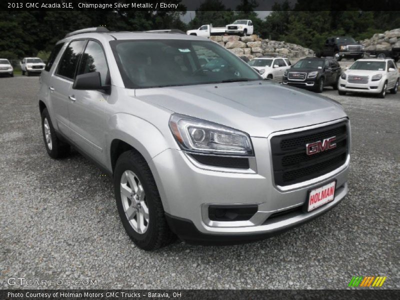 Champagne Silver Metallic / Ebony 2013 GMC Acadia SLE