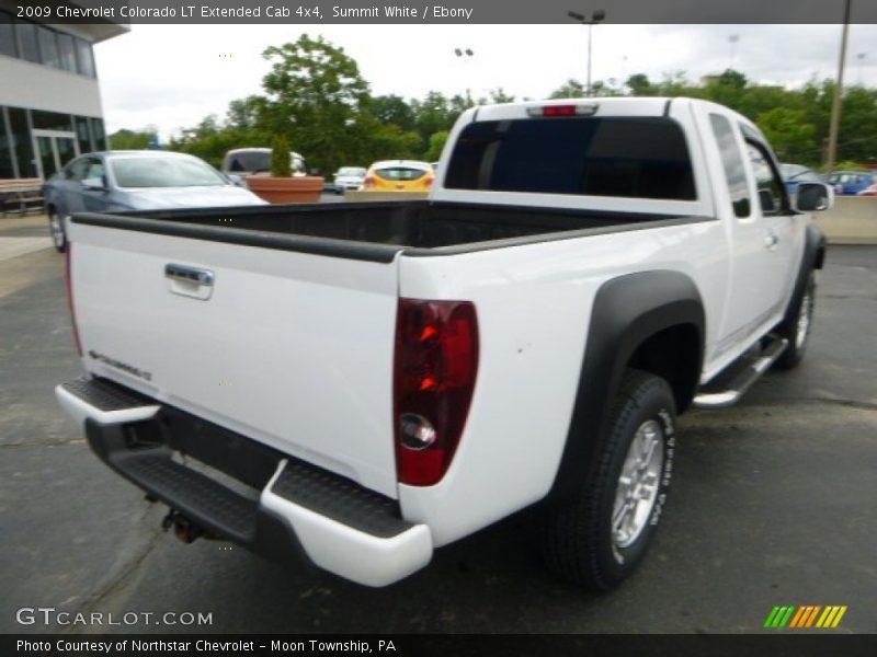 Summit White / Ebony 2009 Chevrolet Colorado LT Extended Cab 4x4