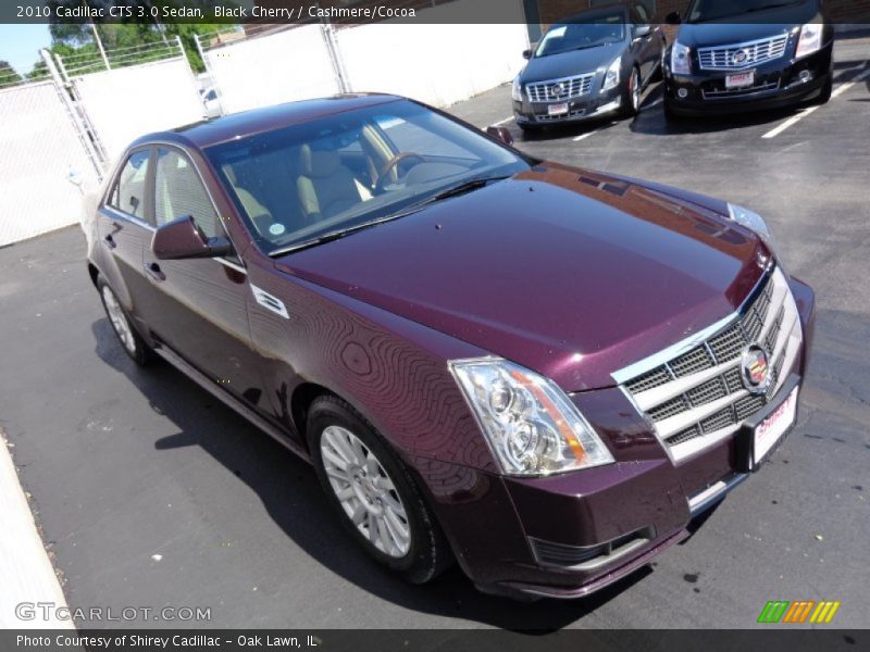 Black Cherry / Cashmere/Cocoa 2010 Cadillac CTS 3.0 Sedan