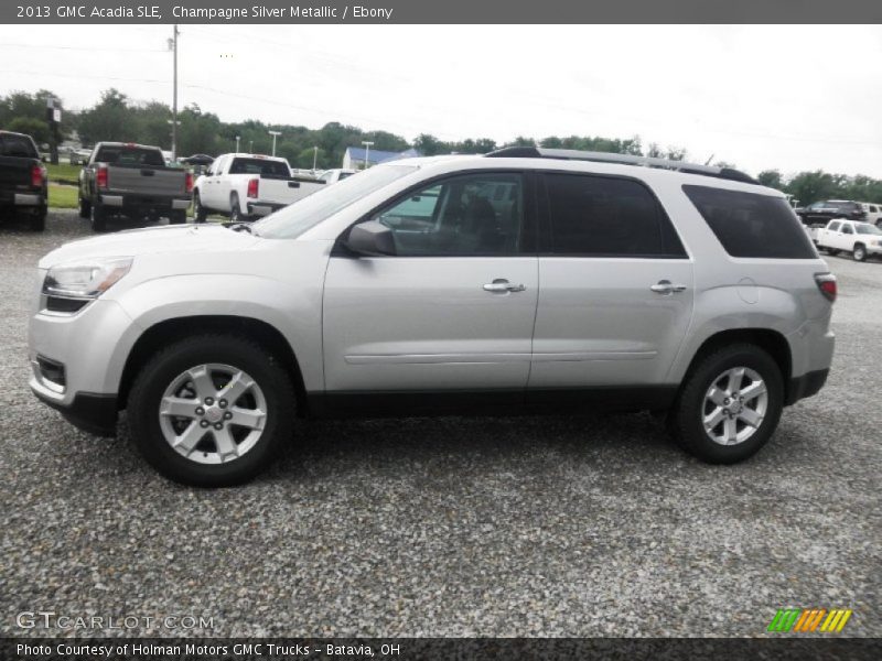 Champagne Silver Metallic / Ebony 2013 GMC Acadia SLE
