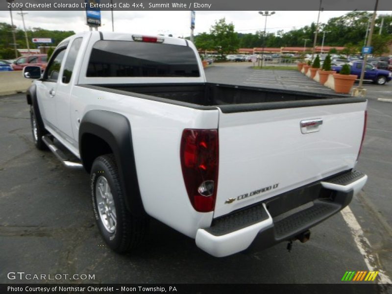 Summit White / Ebony 2009 Chevrolet Colorado LT Extended Cab 4x4