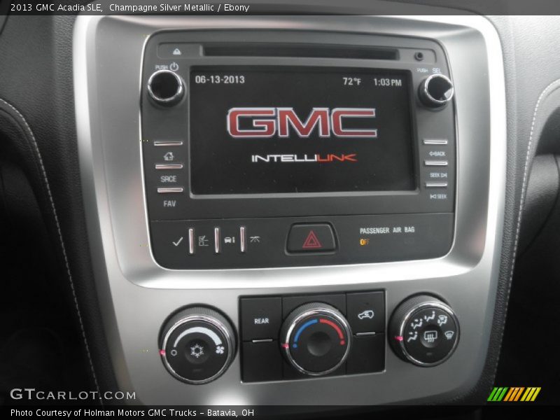 Champagne Silver Metallic / Ebony 2013 GMC Acadia SLE