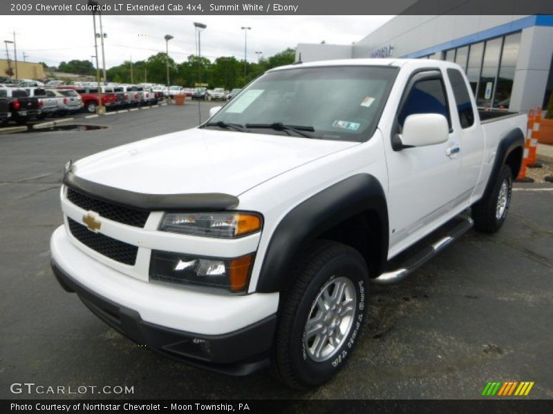 Summit White / Ebony 2009 Chevrolet Colorado LT Extended Cab 4x4