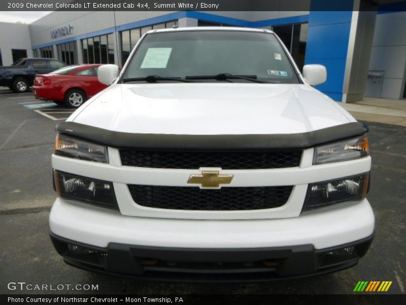 Summit White / Ebony 2009 Chevrolet Colorado LT Extended Cab 4x4