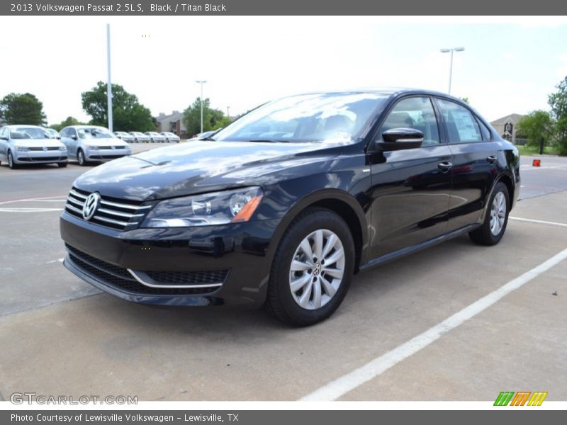 Black / Titan Black 2013 Volkswagen Passat 2.5L S
