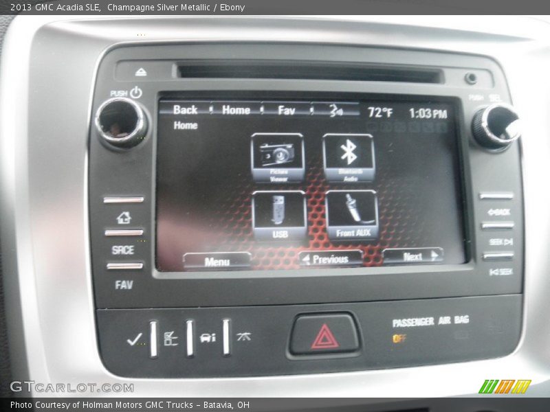 Champagne Silver Metallic / Ebony 2013 GMC Acadia SLE