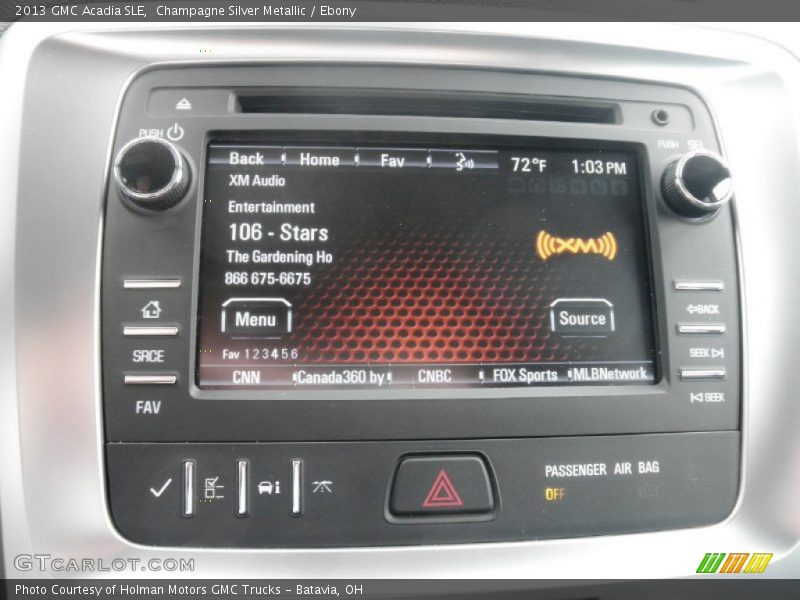 Champagne Silver Metallic / Ebony 2013 GMC Acadia SLE