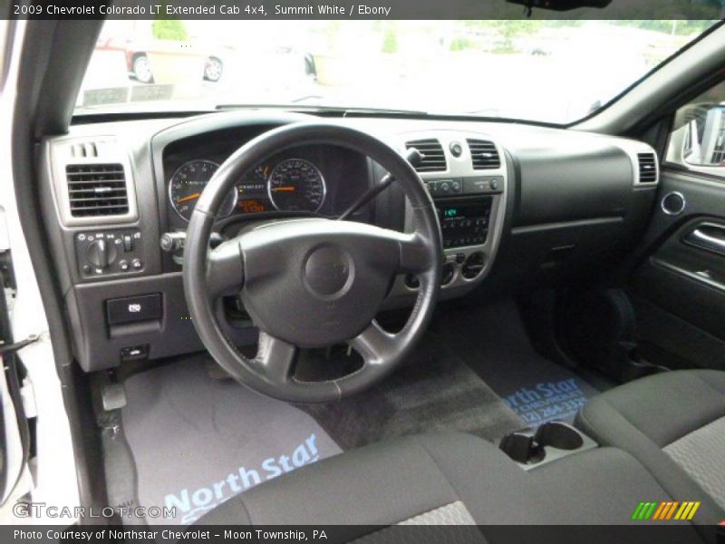 Summit White / Ebony 2009 Chevrolet Colorado LT Extended Cab 4x4