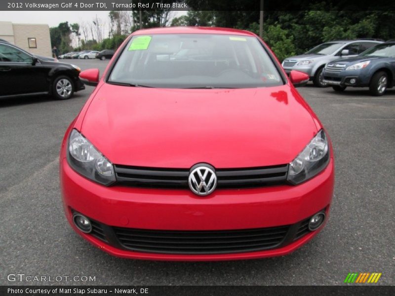 Tornado Red / Titan Black 2012 Volkswagen Golf 4 Door TDI