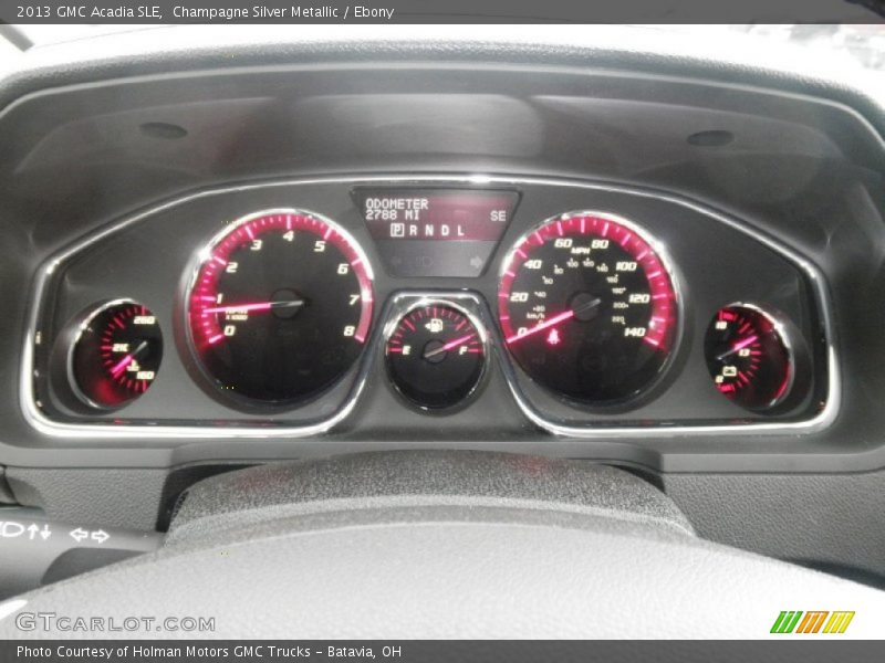 Champagne Silver Metallic / Ebony 2013 GMC Acadia SLE