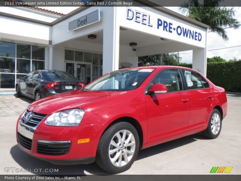 Salsa Red / Cornsilk Beige 2010 Volkswagen Jetta Limited Edition Sedan