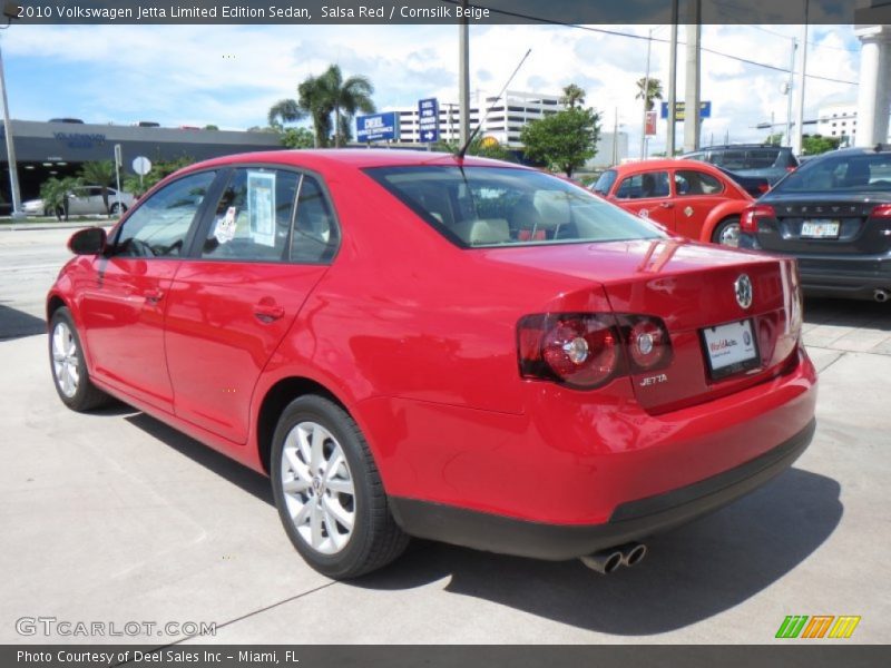 Salsa Red / Cornsilk Beige 2010 Volkswagen Jetta Limited Edition Sedan