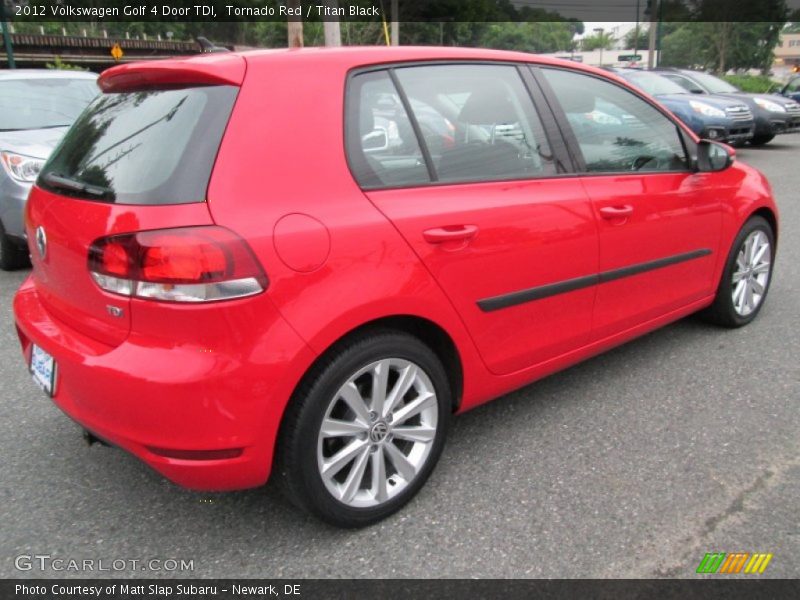 Tornado Red / Titan Black 2012 Volkswagen Golf 4 Door TDI
